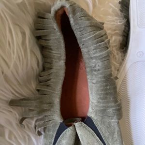 Fugue 41 11 Green Suede Evil Eye Beaded Shoe